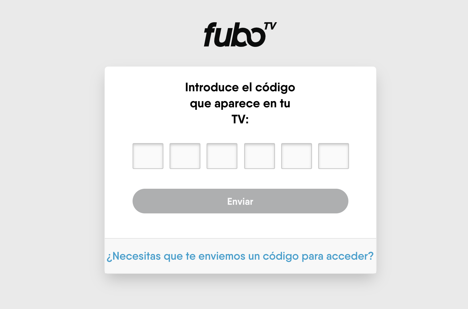 fubotv connect with code